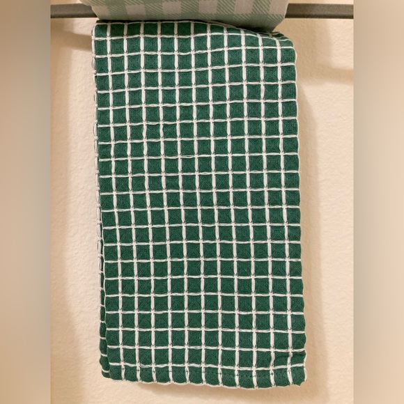 Kitchen Towel Set — White, Brown, Green - Picture 4 of 4